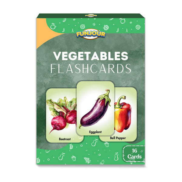 Vegetables Flash Cards for Kids Early Learning | Easy & Fun Way of Learning 1 Year to 6 Years Babies Smart Toys